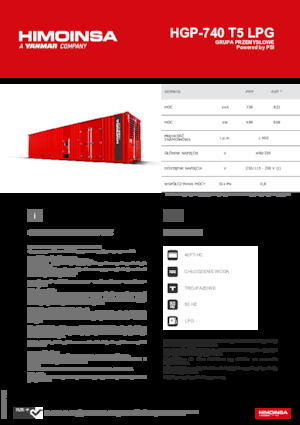 Generatori a benzina HIMOINSA HGP-740 T5 LPG