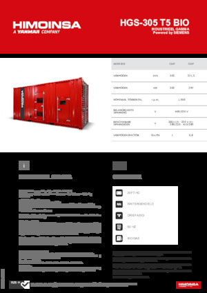 Generatori a benzina HIMOINSA HGS-305 T5 BIO