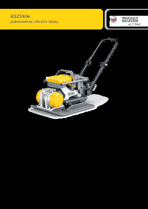 Piastre vibranti monodirezionali Wacker Neuson AP2560e