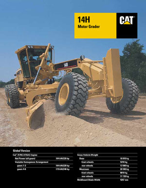 Motolivellatrici Caterpillar 14H