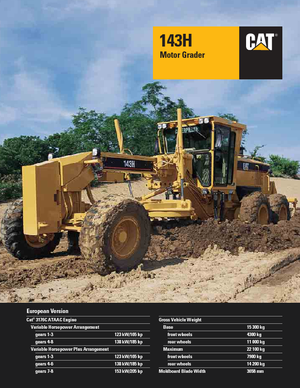 Motolivellatrici Caterpillar 143H