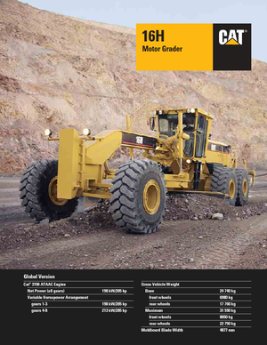 Motolivellatrici Caterpillar 16H