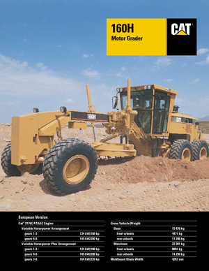 Motolivellatrici Caterpillar 160H