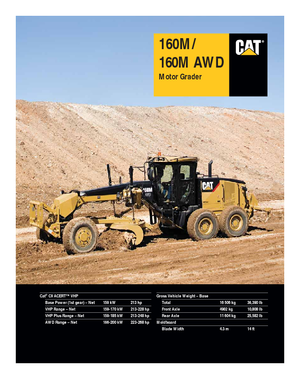 Motolivellatrici Caterpillar 160M