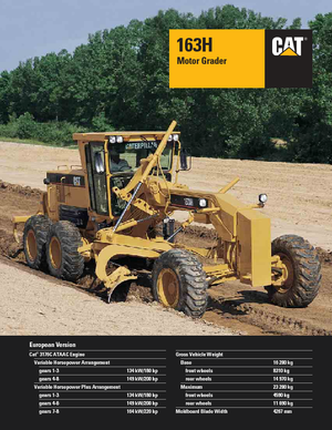 Motolivellatrici Caterpillar 163H