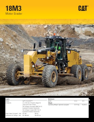 Motolivellatrici Caterpillar 18M3