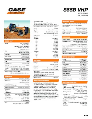 Motolivellatrici Case 865B