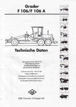 Motolivellatrici O&K F 106