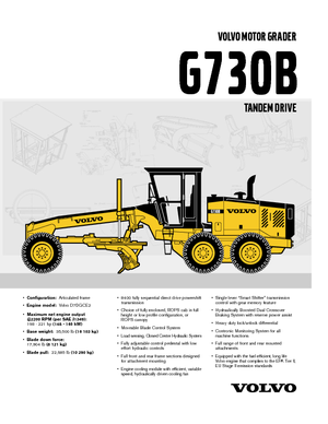 Motolivellatrici Volvo G730B