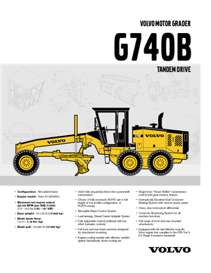 Motolivellatrici Volvo G740B