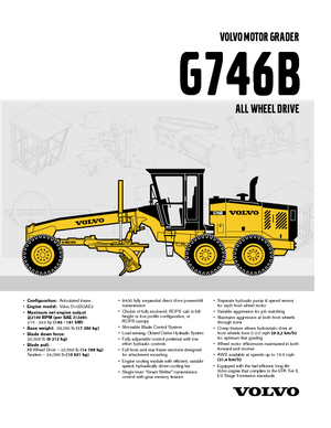 Motolivellatrici Volvo G746B