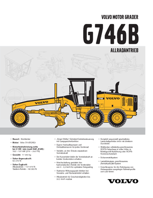 Motolivellatrici Volvo G746B