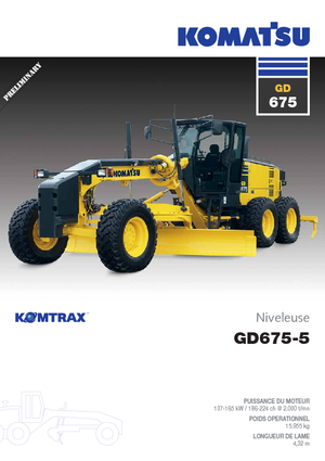 Motolivellatrici Komatsu GD675-5