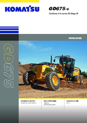 Motolivellatrici Komatsu GD675-6