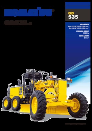 Motolivellatrici Komatsu GD535-5