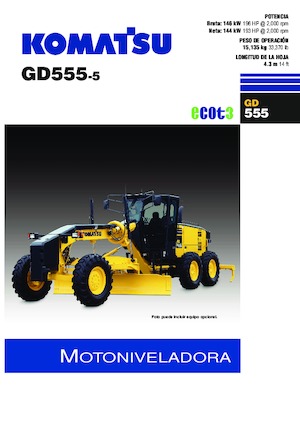 Motolivellatrici Komatsu GD555-5