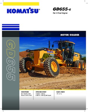 Motolivellatrici Komatsu GD655-6