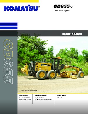 Motolivellatrici Komatsu GD655-7