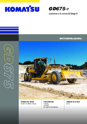 Motolivellatrici Komatsu GD675-7E0