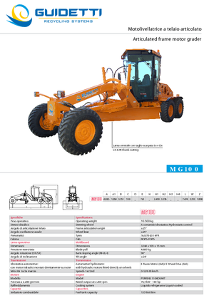 Motolivellatrici Guidetti MG 100