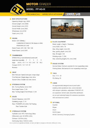 Motolivellatrici PowerPlus PP14G-IX