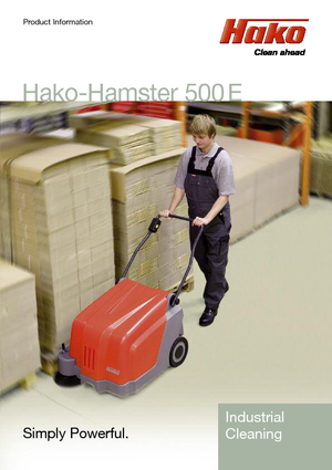 Spazzatrici stradali manuali Hako Hamster 500 E