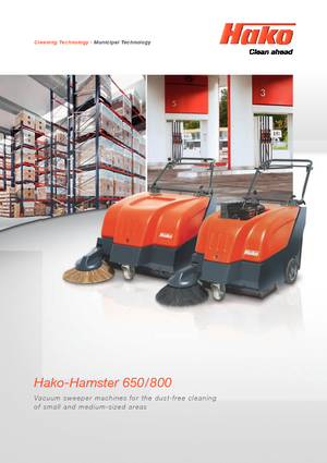 Spazzatrici stradali manuali Hako Hamster 650 E