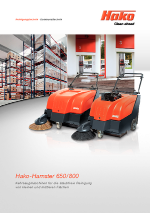 Spazzatrici stradali manuali Hako Hamster 650 E