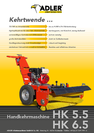 Spazzatrici stradali manuali Adler HK 5.5