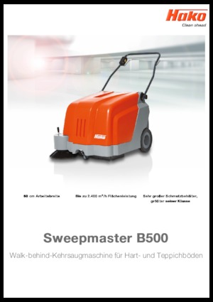 Spazzatrici stradali manuali Hako Sweepmaster B 500