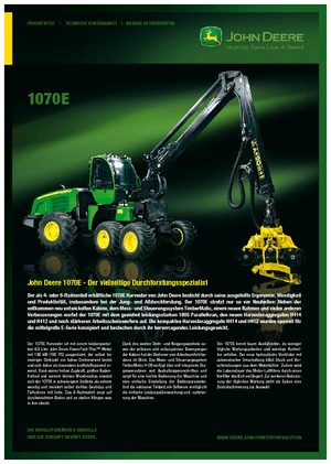 Harvester forestali John Deere 1070 E