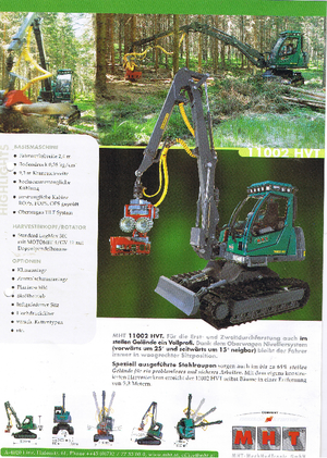 Harvester forestali MHT 11002 HVT