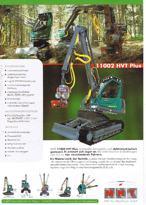 Harvester forestali MHT 11002 HVT Plus