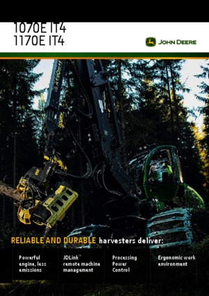 Harvester forestali John Deere 1170 E IT4
