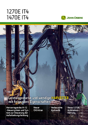 Harvester forestali John Deere 1470 E IT4