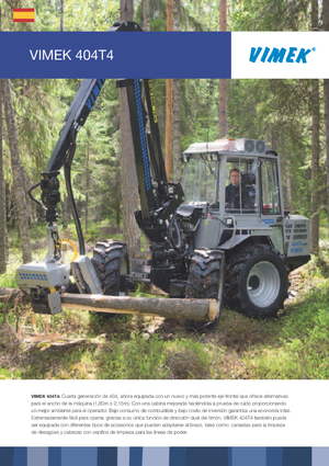 Harvester forestali Vimek 404 T 4