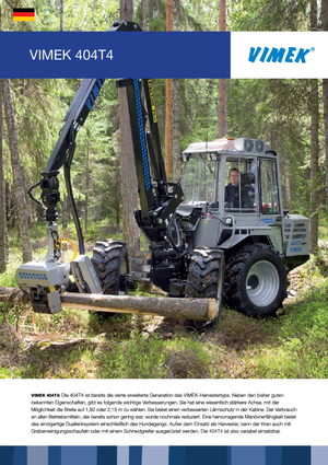 Harvester forestali Vimek 404 T 4