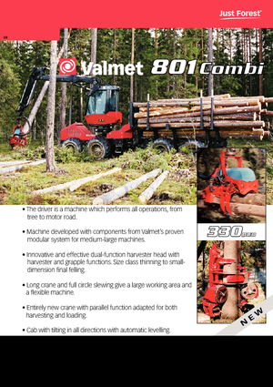 Harvester forestali Valmet 801 Combi