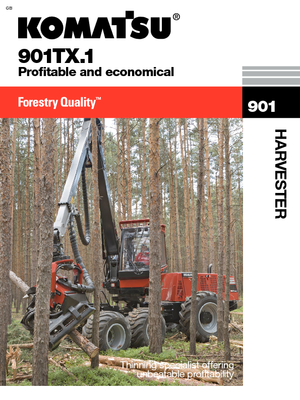 Harvester forestali Komatsu 901 TX