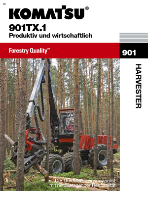 Harvester forestali Komatsu 901 TX