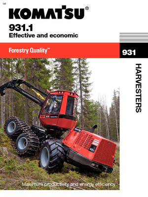 Harvester forestali Komatsu 931.1