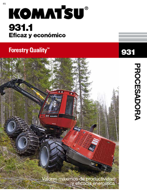 Harvester forestali Komatsu 931.1