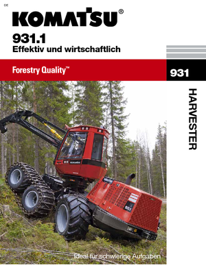 Harvester forestali Komatsu 931.1