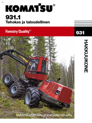 Harvester forestali Komatsu 931.1