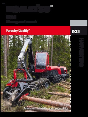 Harvester forestali Komatsu 931