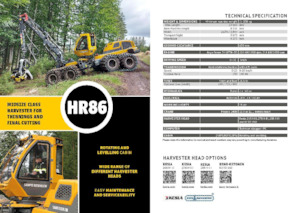 Harvester forestali Sampo Rosenlew HR86