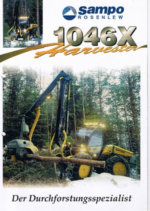 Harvester forestali Sampo Rosenlew SR 1046 X