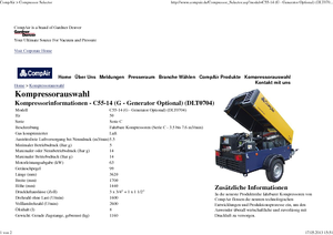 Compressori Protatili - Diesel, Elettrici, Benzina CompAir C 55-14