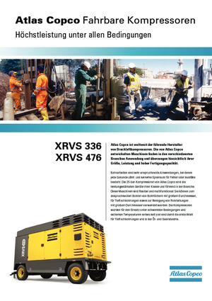 Compressori Protatili - Diesel, Elettrici, Benzina Atlas Copco XRVS 336 CD