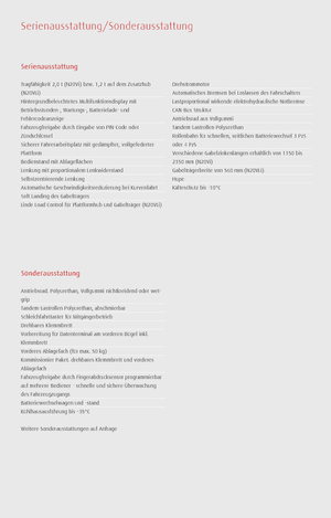 Commissionatori Linde N20VI